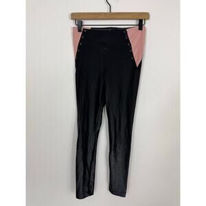 Koral Infinity Mid Rise Leggings Black Rose Quartz Size M